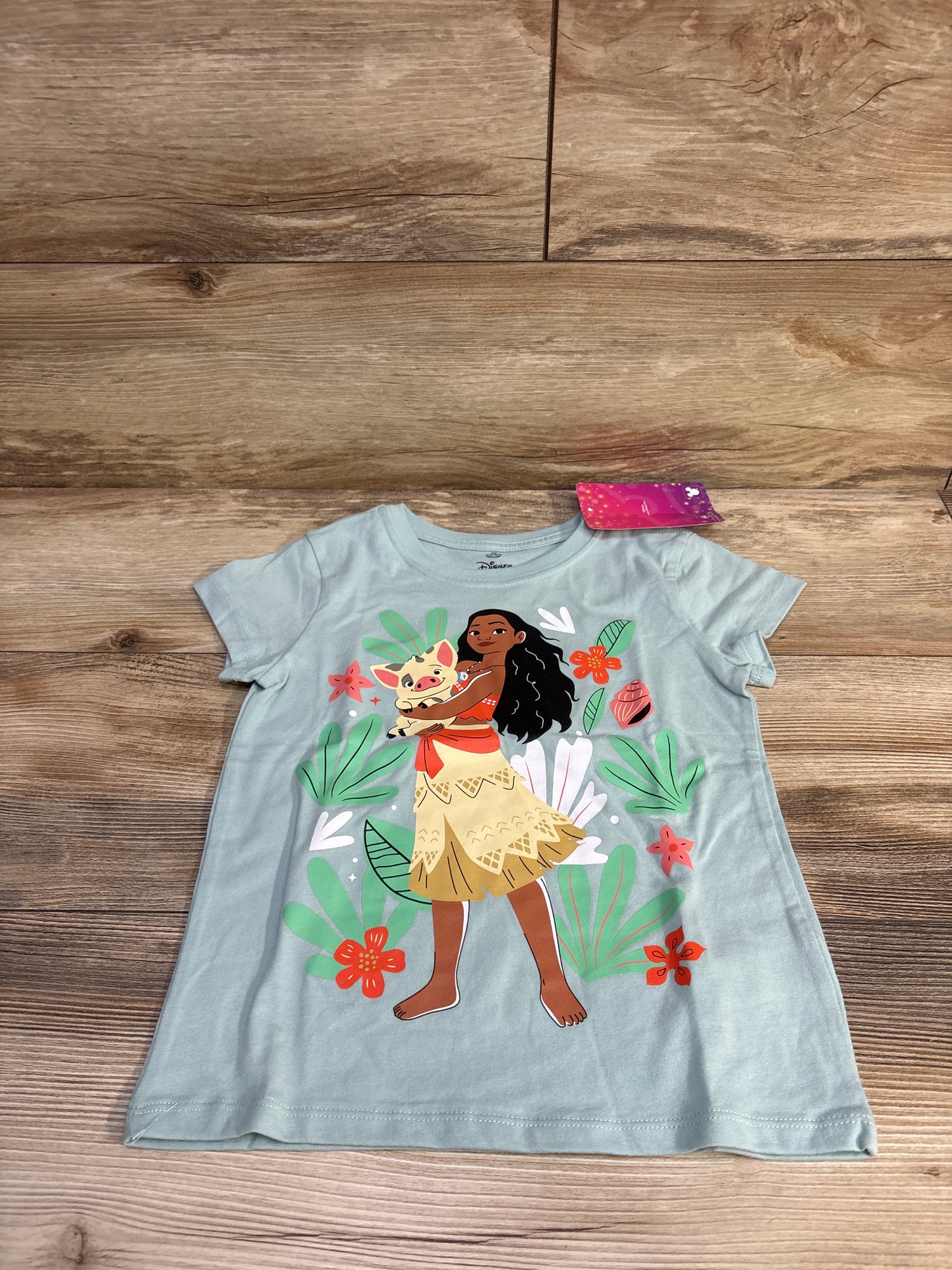 NEW Children's Place x Disney Moana Shirt Blue sz 5/6T