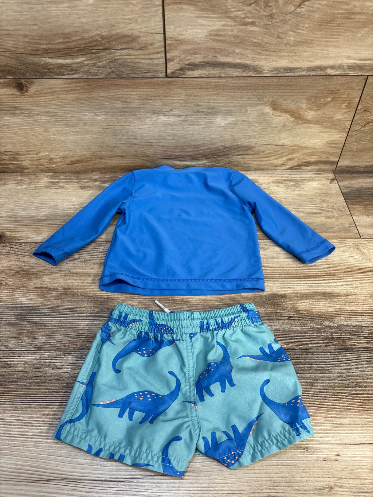 Just One You 2pc Rashgaurd Set Blue sz 6m