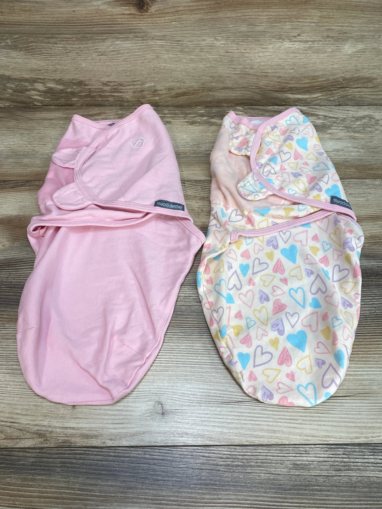 SwaddleMe 2pk Swaddle Wraps Pink sz 0-3m