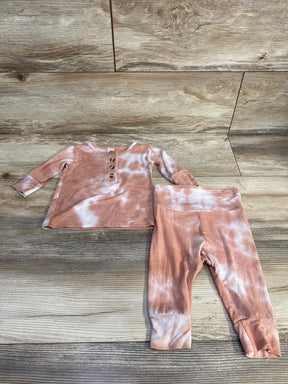 Lou Lou 2pc Henley Top & Pants Pink sz 3-6m - Me n Mommy To Be
