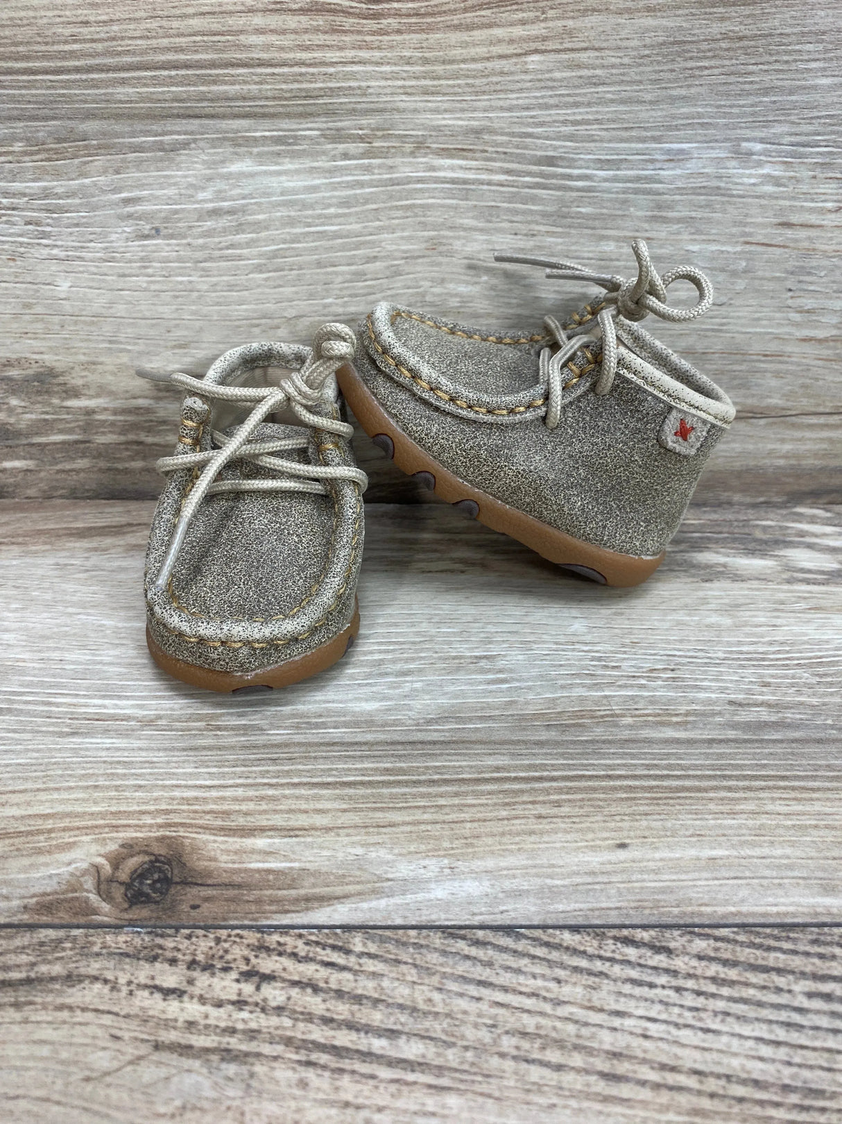 Twisted X Infant's Chukka Driving Moccasin Brown Sz 2c