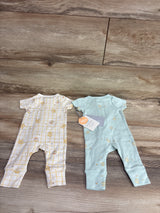 NEW Cloud Island x Disney Winnie The Pooh 2pk Jumpsuits Teal sz Newborn