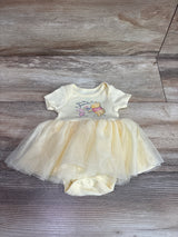 Disney Baby Winnie The Pooh Ribbed Tutu Bodysuit Yellow sz Newborn