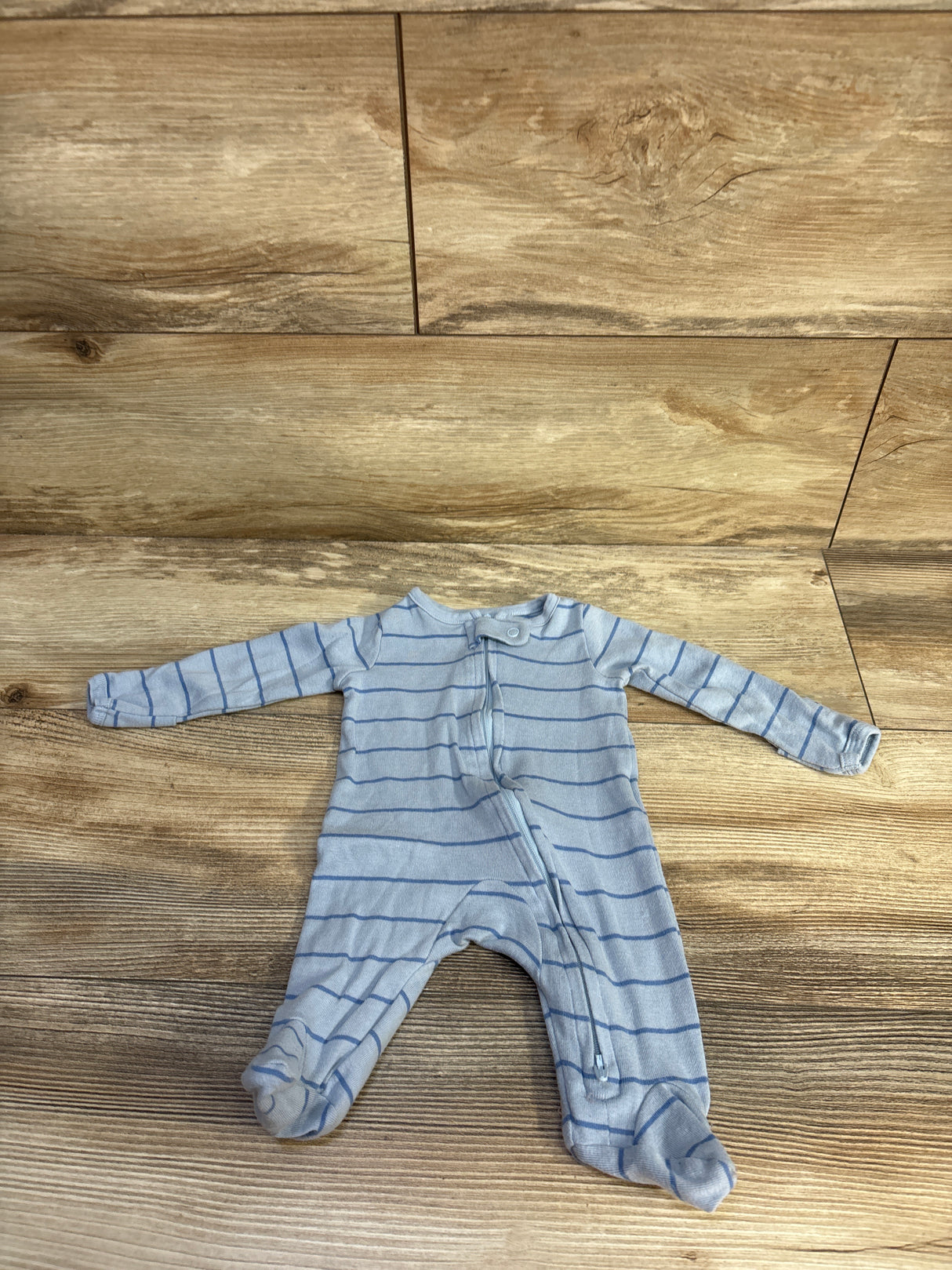 Child Of Mine Striped Sleeper Blue sz Newborn