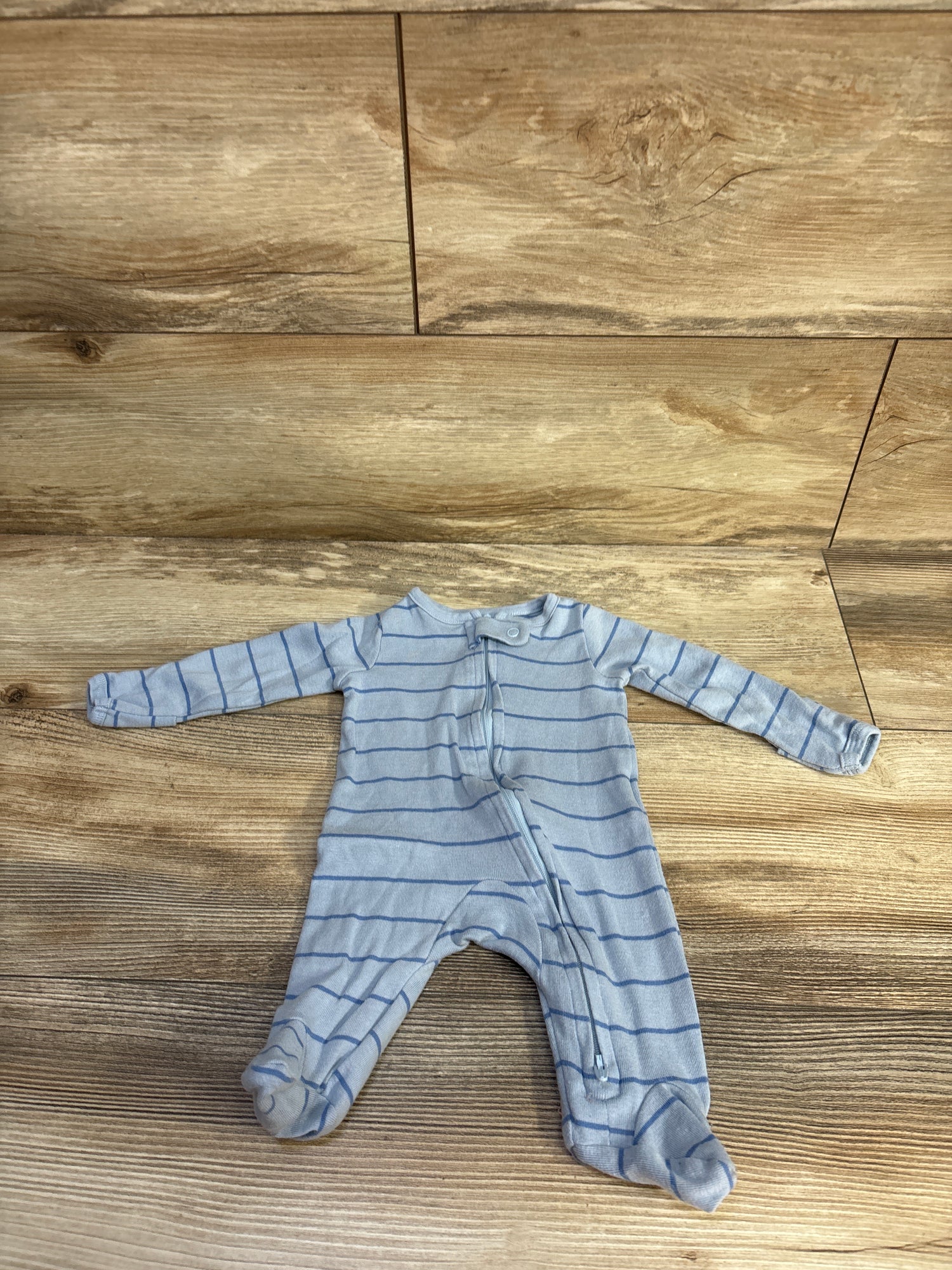 Child Of Mine Striped Sleeper Blue sz Newborn