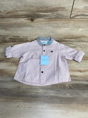 NEW Crib Couture Button Up Shirt Pink sz 12m - Me n Mommy To Be