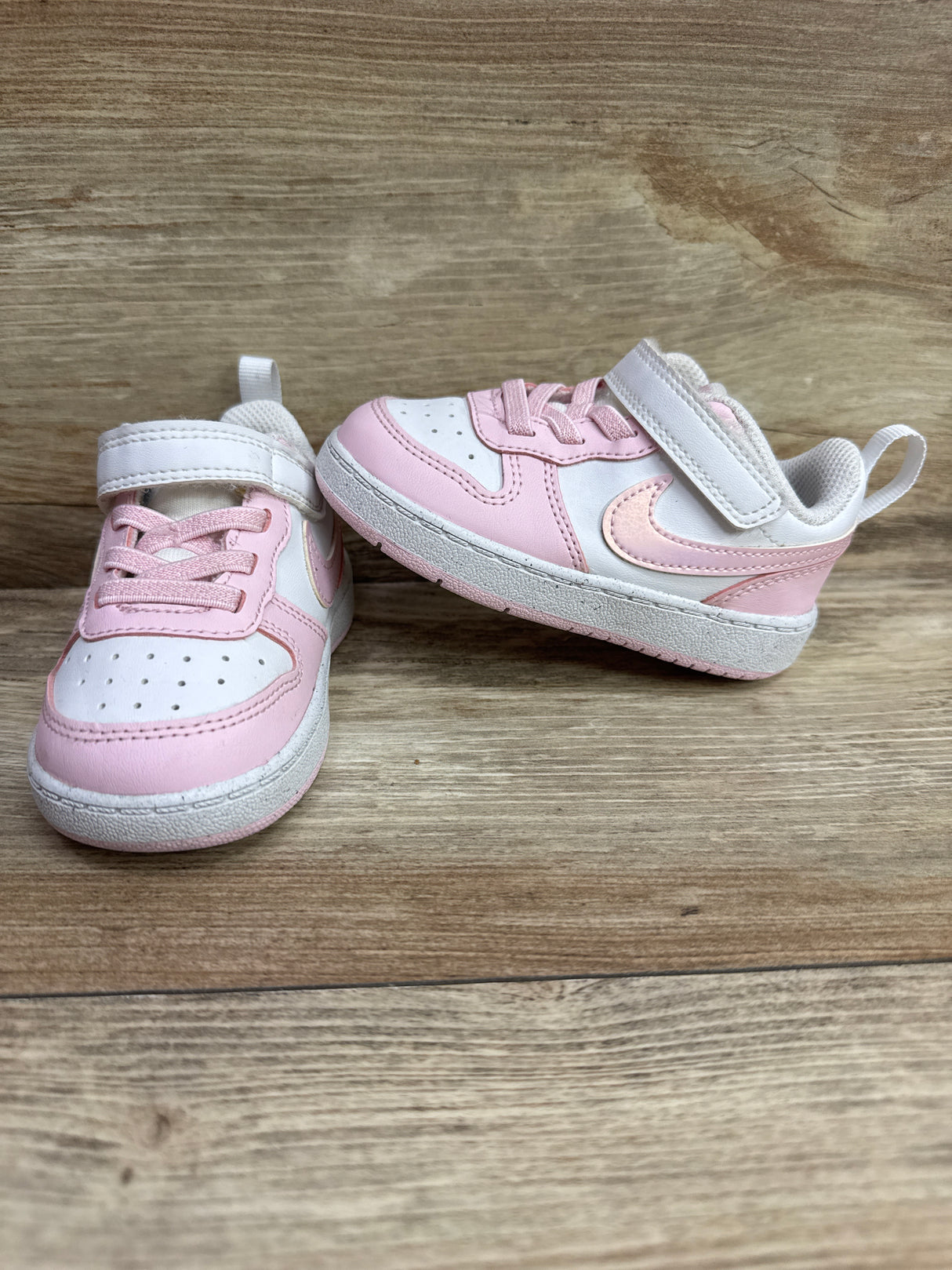 Nike Court Borough Low Recraft TD 'Pink Foam White' Sneakers sz 6c