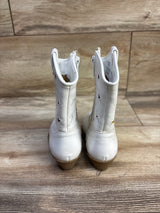 Tucker + Tate Star Cowgirl Boots White sz 7c