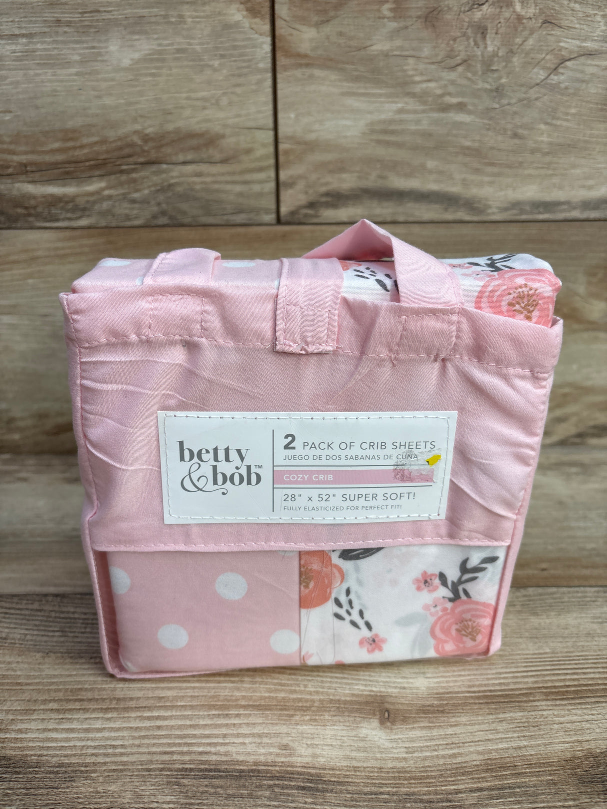NEW Betty & Bob 2pk Fitted Crib Sheets 28'' x 52''