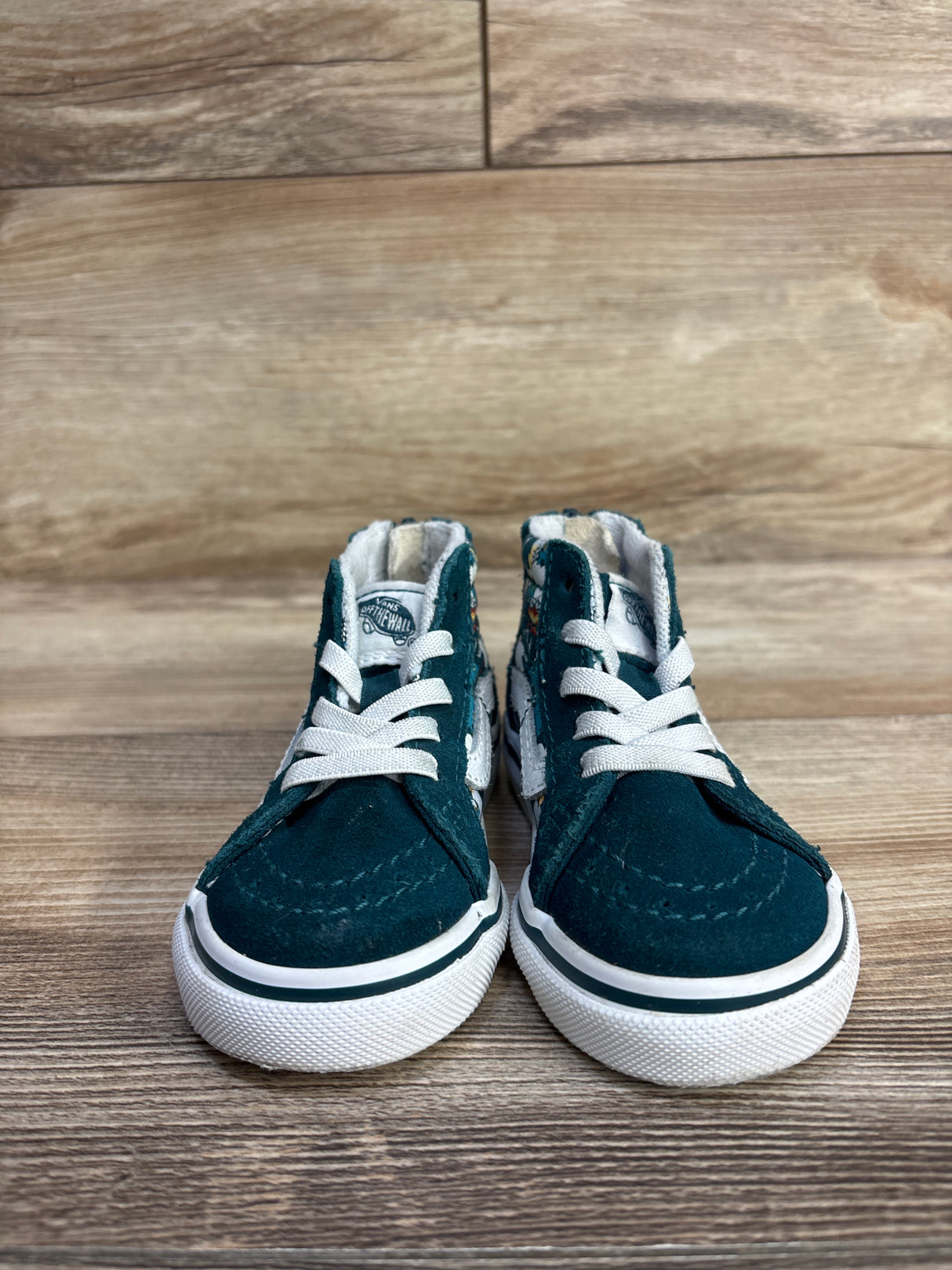 Vans Sk8-Hi Zip Shoes 'Mythical Glow Deep Teal' sz 5.5c
