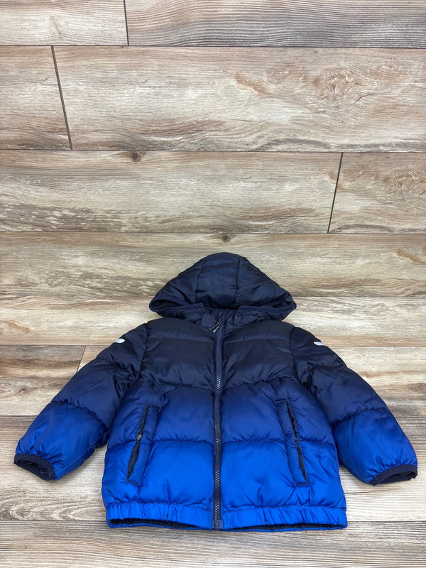 H&M Ombre Puffer Jacket Blue sz 4T