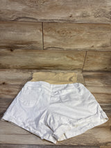 a:glow Maternity Denim Shorts White sz Large/XL