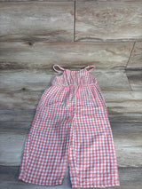Little Planet Organic Gingham Jumpsuit Pink sz 3T
