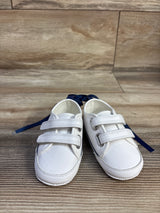 NEW Janie & Jack Double Strap Sneakers White sz 3/4c