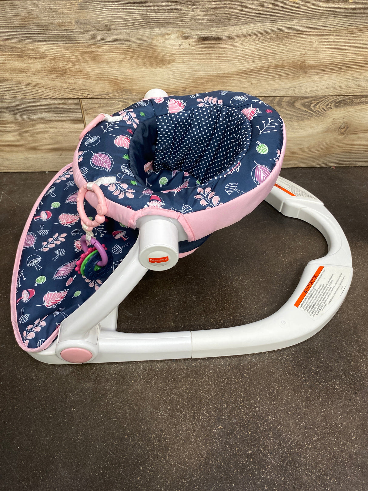 Fisher Price Sit Me Up Floor Seat in Navy Forest