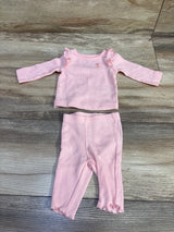 Just One You 2pc Knit Long Sleeve Shirt & Pants Set Pink sz Newborn