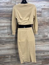 Isabel Maternity Ribbed 2pc Set Yellow sz Small