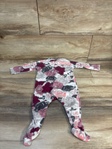 Jessica Simpson Floral Sleeper White sz 3-6m