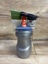 NEW Tommee Tippee Insulated Straw Cup Grey 9oz 12m+