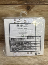 NEW Honest Baby Organic Cotton Bassinet Sheet White