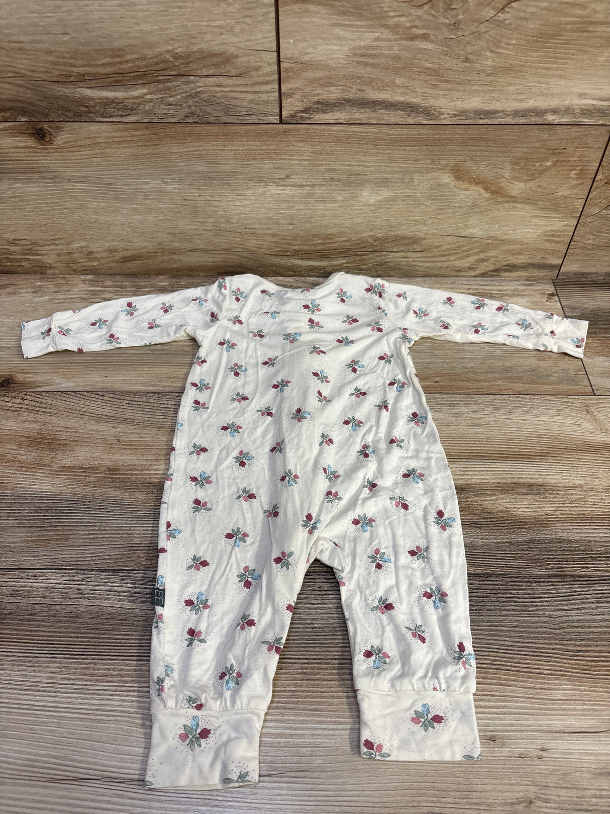 Modern Moments Floral Footless Viscose Sleeper Ivory sz 3-6m
