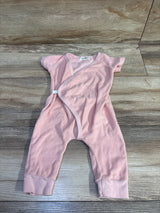 Rabbit + Bear Organic Terry Cloth Wrap Jumpsuit Pink sz 6-9m