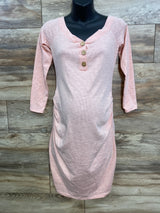 NEW Bump Biddy Ribbed Bodycon Dress Pink sz Medium