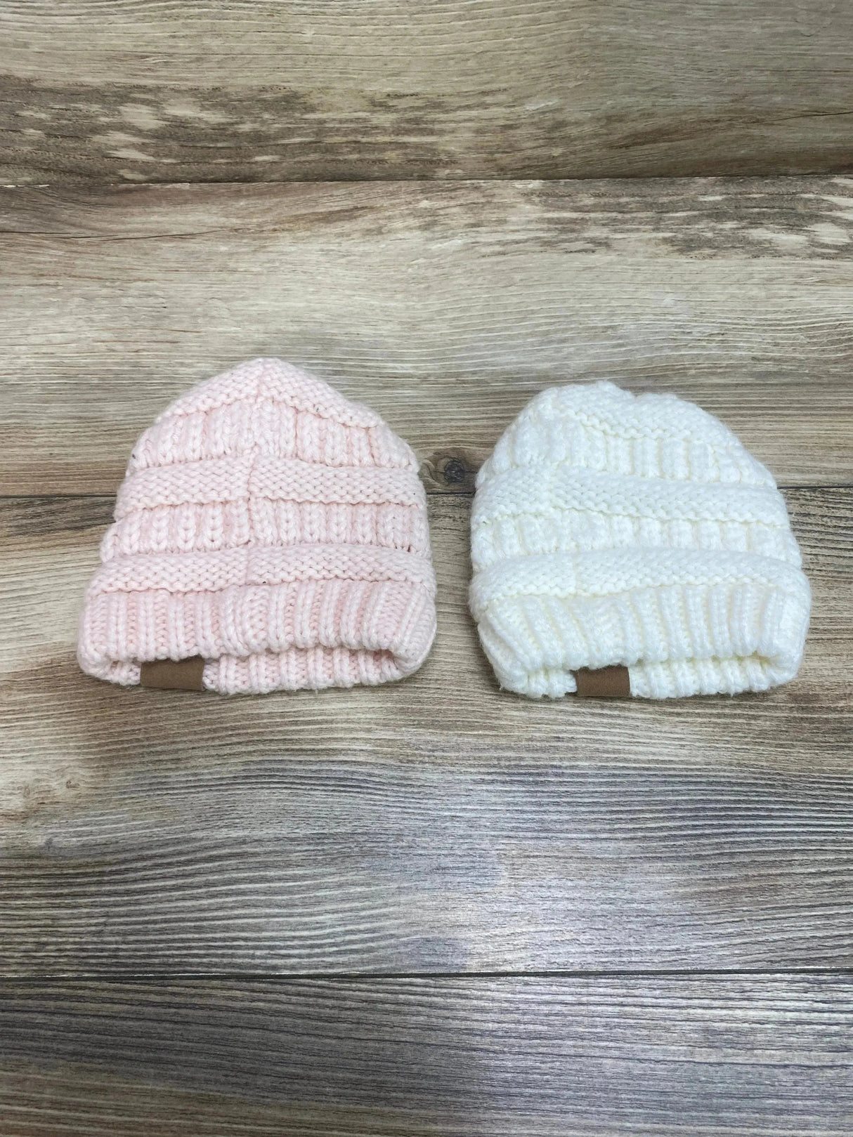 KeaBabies 2Pk Warmzy Baby Beanies White/Pink Sz 0-3m