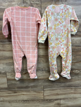 Gerber 2pk Blanket Sleepers Pink sz 2T