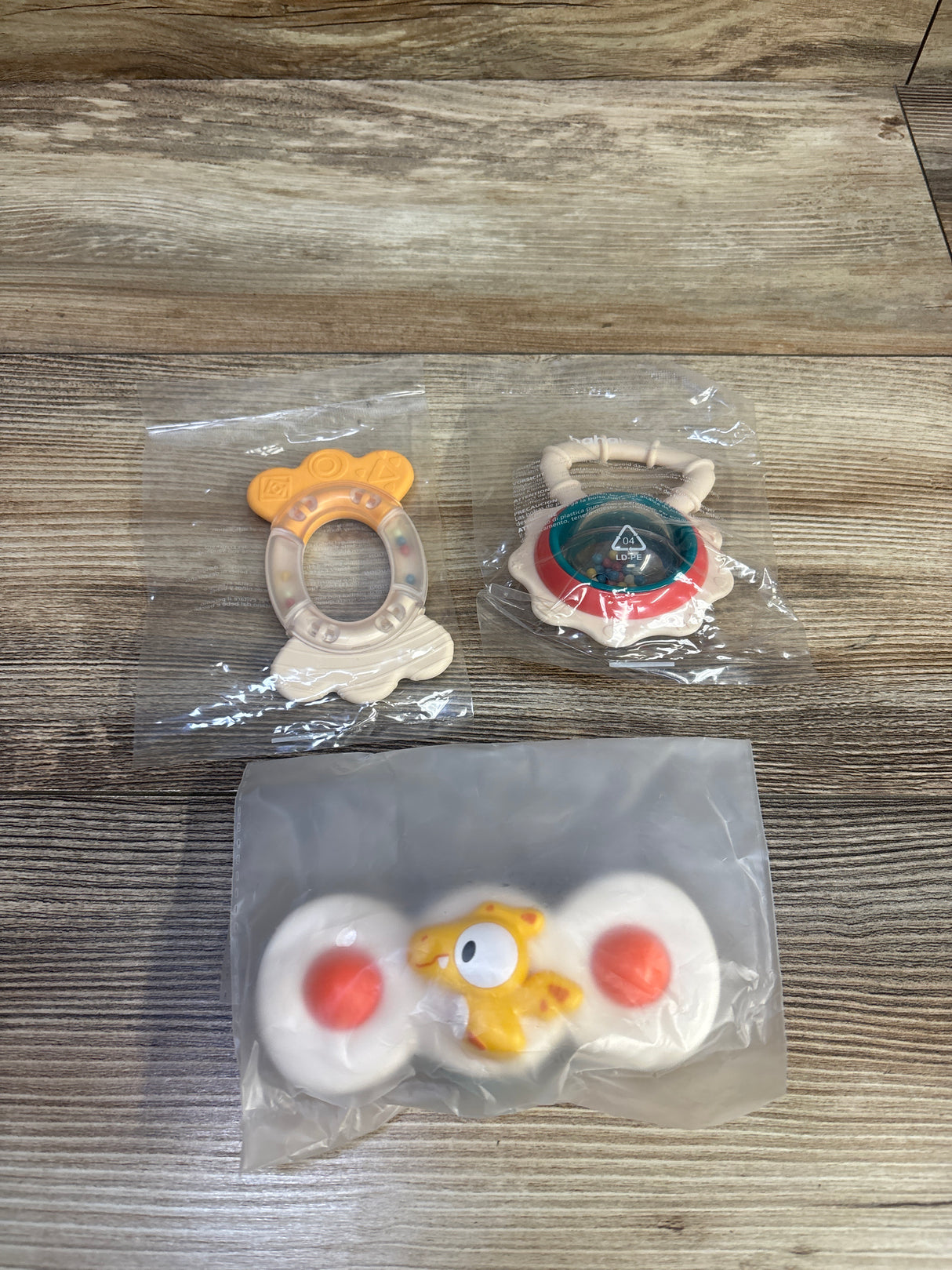 NEW hahaland 3pk Rattle Teething Toys