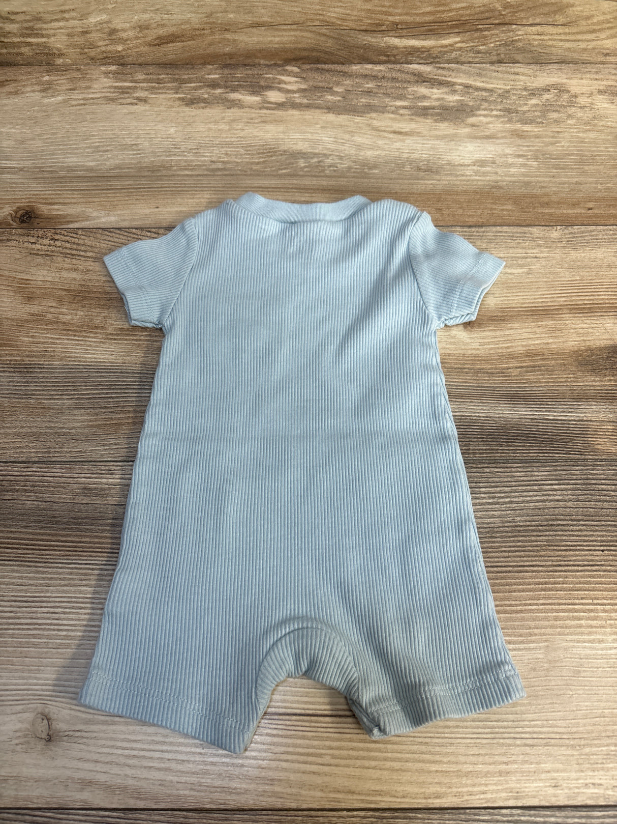 Chick Pea Ribbed Shortie Romper Blue sz 3-6m