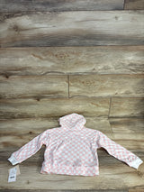 NEW Grayson Mini Checkered Pull Over Hoodie Pink sz 4T