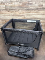 NEW Pamo Babe Portable Crib Baby Playpen with Mattress and Carry Bag, Black