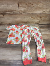 Member's Mark 2pc Pajama Set White sz 4T
