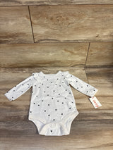 NEW Cat & Jack Flutter Sleeve Bodysuit White sz 3-6m