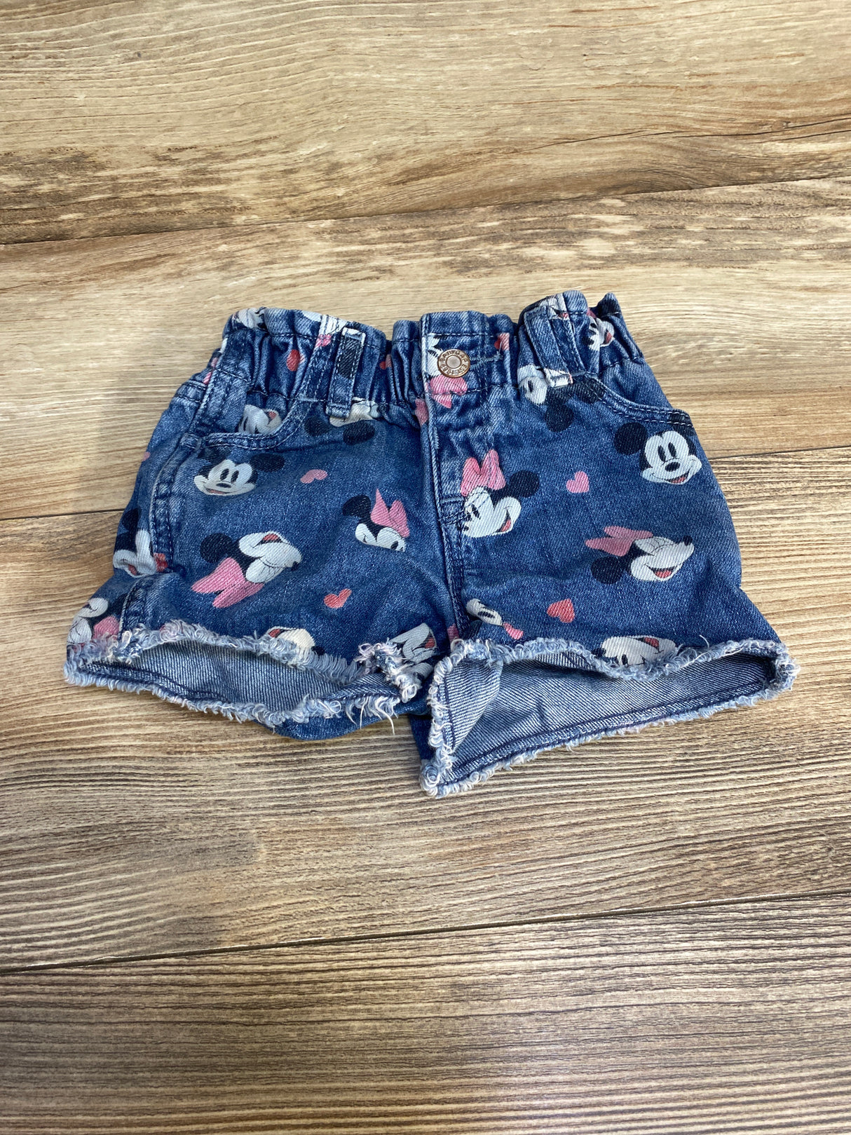 Baby Gap Disney Minnie Mouse Just Like Mom Shorts Blue sz 12-18m