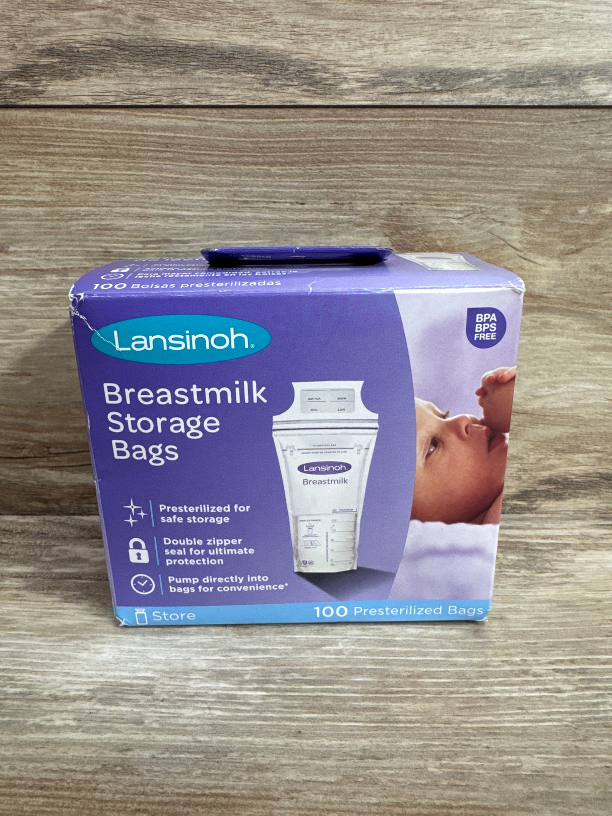 NEW Lansinoh 100ct Breastmilk Storage Bags, 6oz