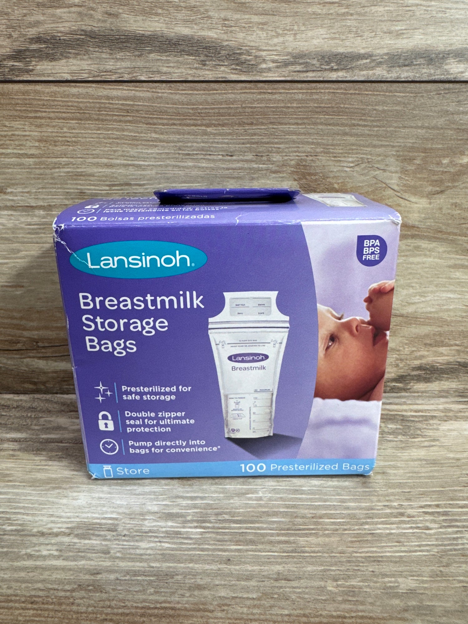 NEW Lansinoh 100ct Breastmilk Storage Bags, 6oz