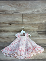 NEW Cupcakes & Cashmere 2pc Heart Print Layered Dress & Headband Set Pink sz 12