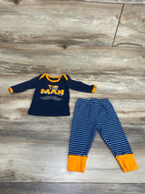 Baby Creysi 2pc The Little Man Shirt & Pants Navy sz 3-6m