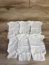 Gerber 6pk Bodysuits White sz Preemie - Me n Mommy To Be