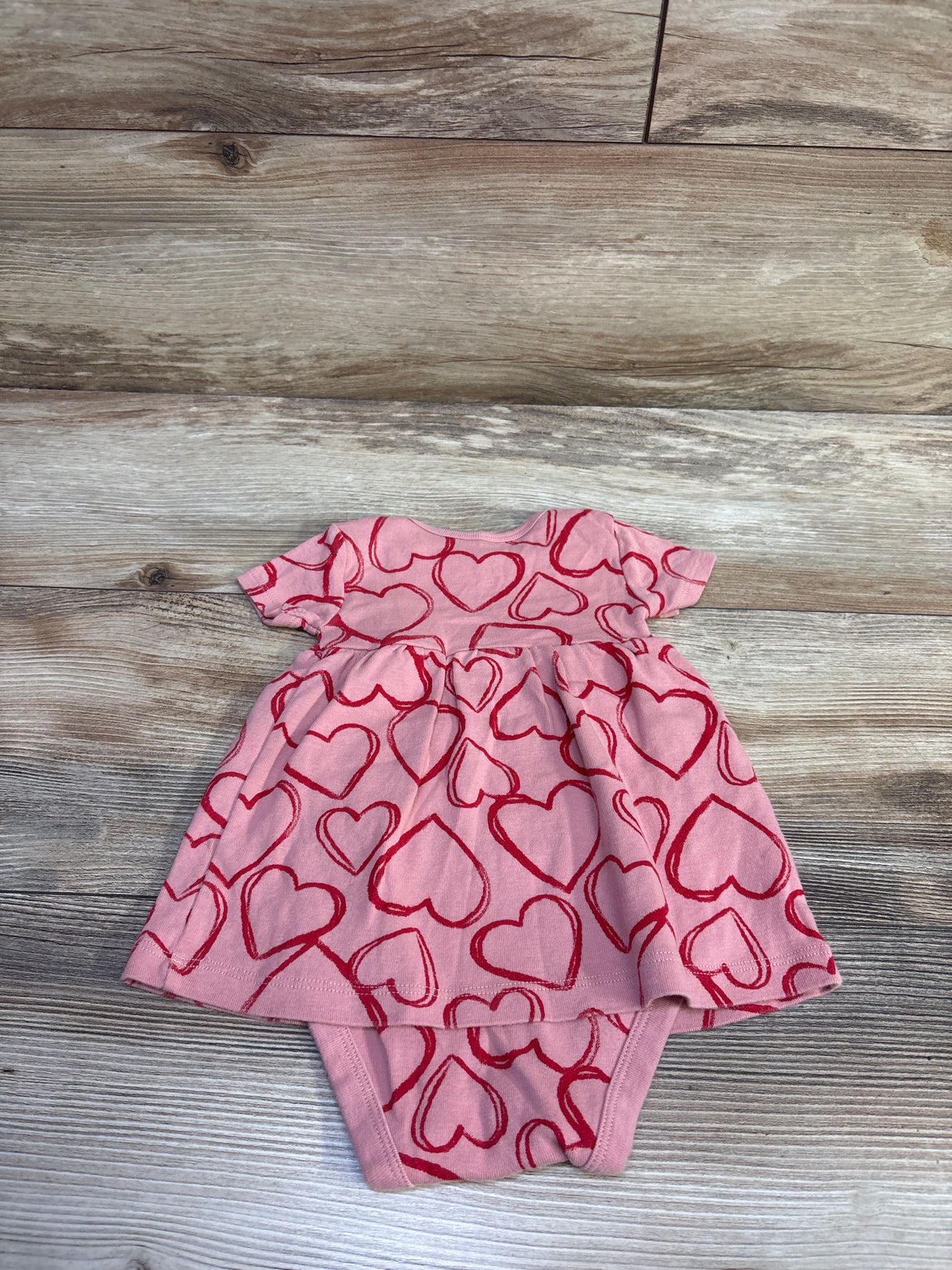 Just One You Heart Bodysuit Dress Pink sz 6m
