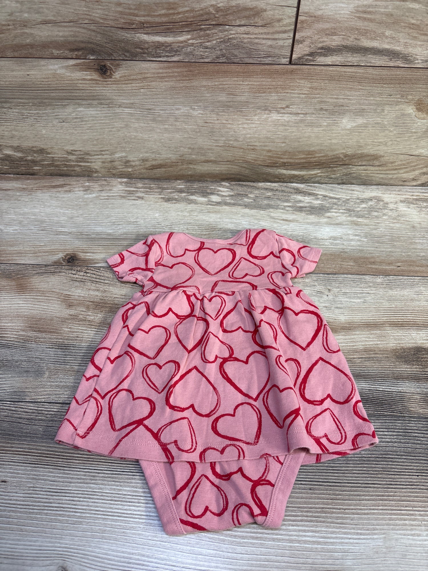 Just One You Heart Bodysuit Dress Pink sz 6m