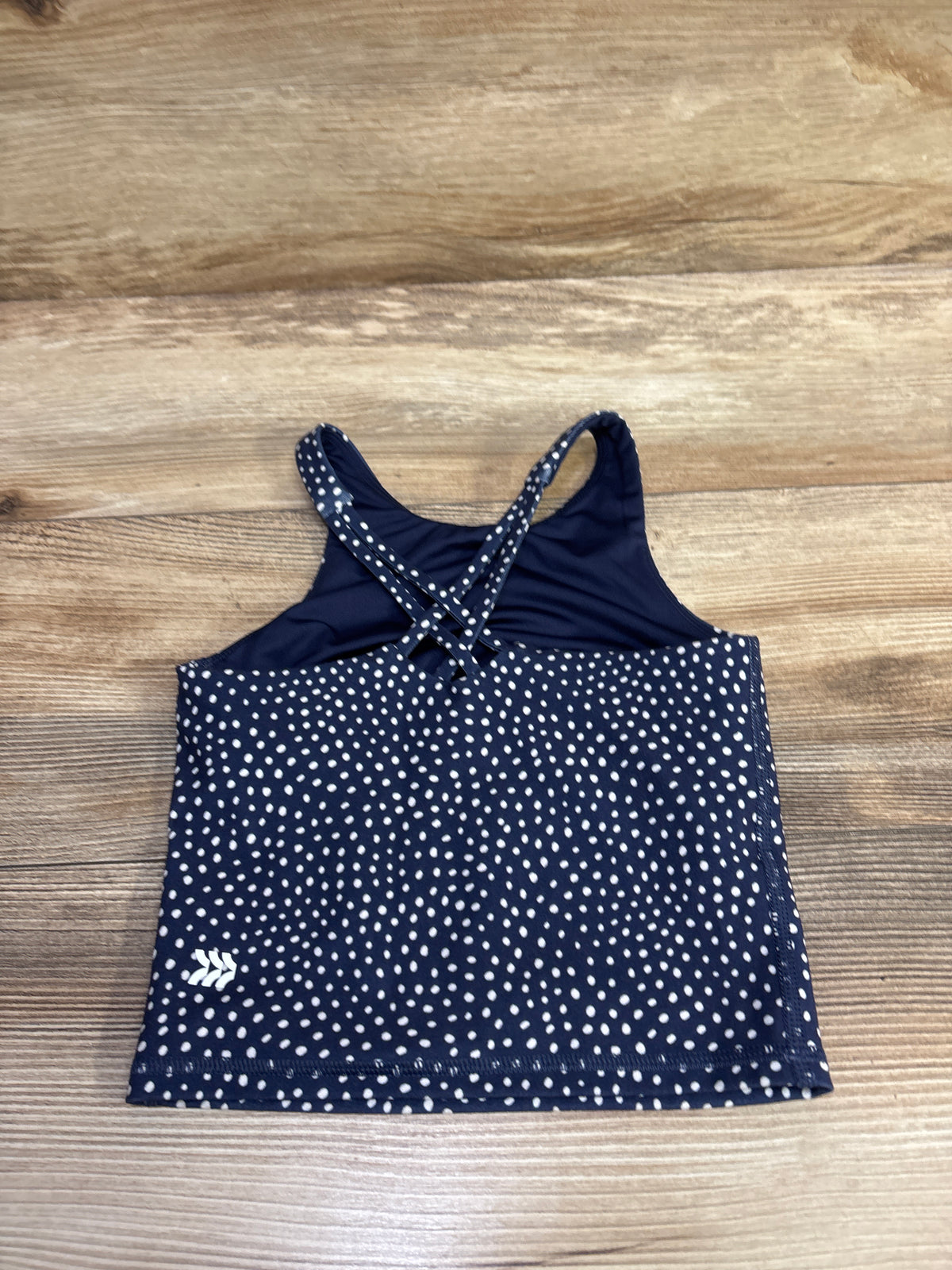 All In Motion Polka Dot Active Tank Top Navy sz 4/5T