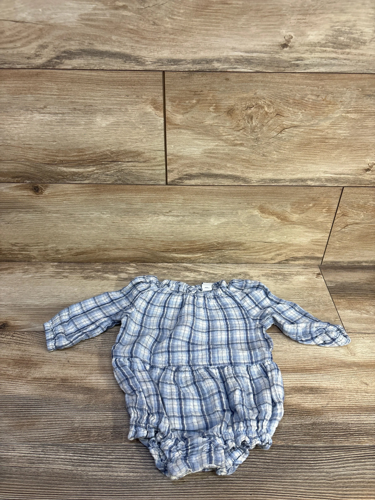Old Navy Bubble Romper Blue sz 6-12m