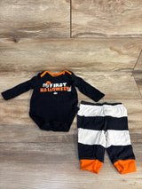 Carter's 2pc My First Halloween Bodysuit & Pants Set Black sz 3m