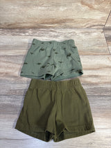 Cat & Jack 2pk Pull-On Shorts Green sz 12m
