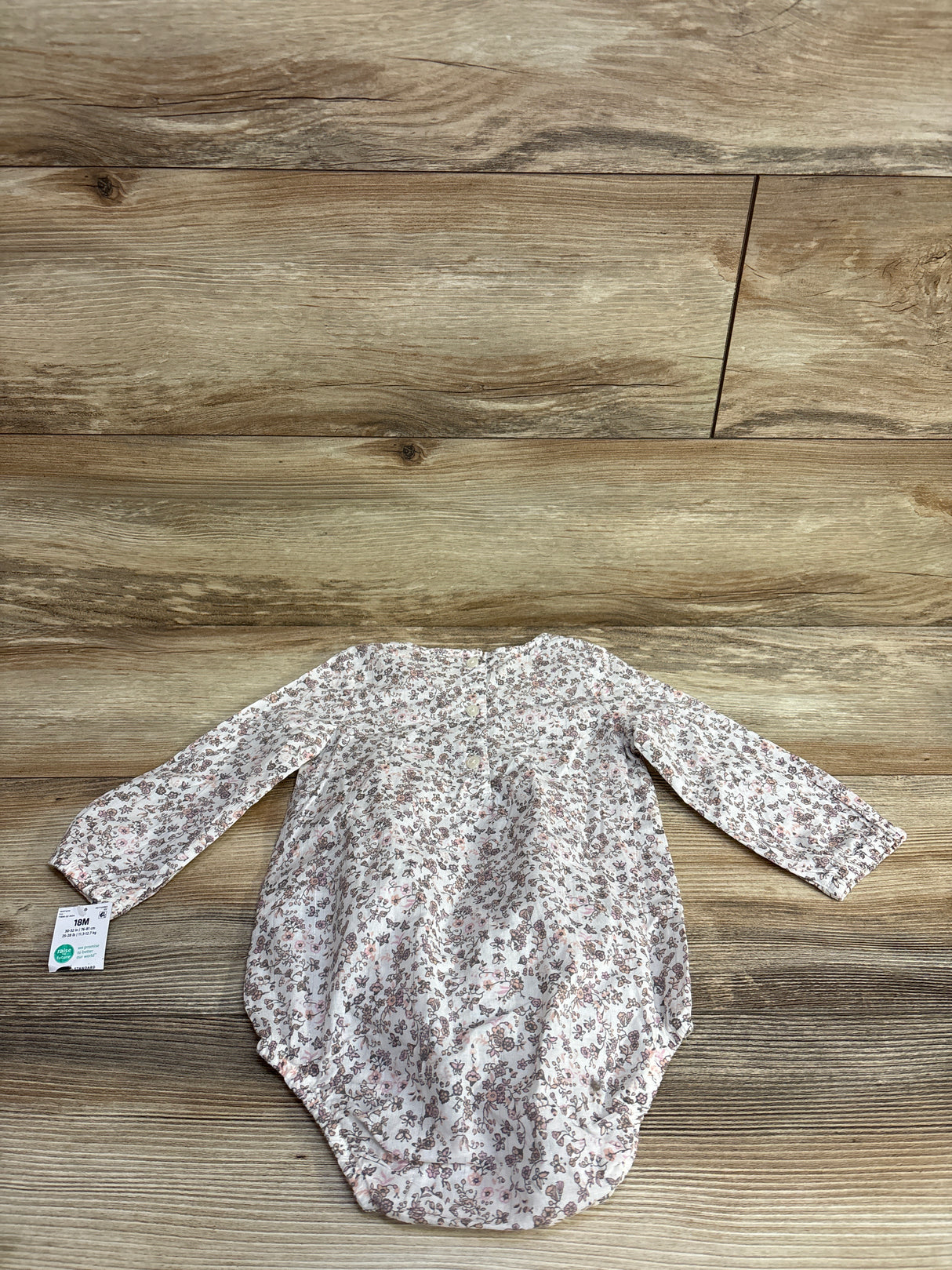 NEW OshKosh Floral Bubble Romper White sz 18m