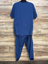 Wonder Wink 4-Pocket Maternity Top & Jogger Scrub Pant Navy sz XL