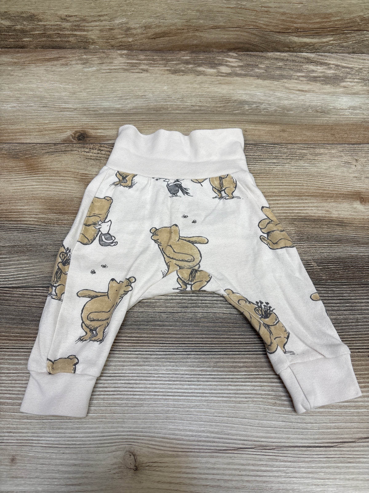 H&M x Disney Winnie The Pooh Foldover-Waist Pants Cream sz Newborn